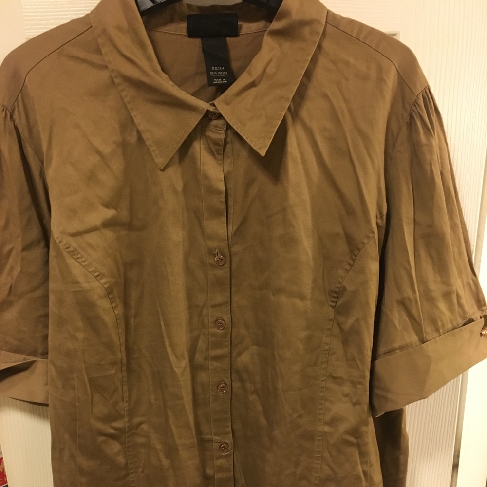 Olive Button down 22/24